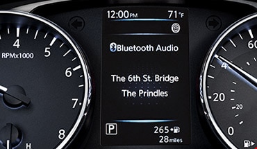 Affichage des pistes audio Bluetooth sur l’écran du groupe d’instruments du Nissan Qashqai 2023