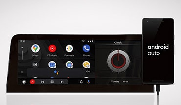 Écran tactile du Nissan Armada 2023 affichant les applications Android Auto sans fil.