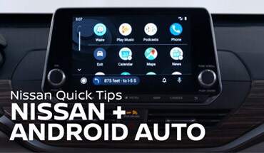 Vidéo sur Android Auto du Nissan Armada 2023