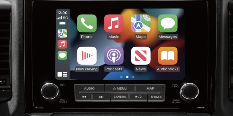 Apple CarPlay du Nissan Frontier 2024