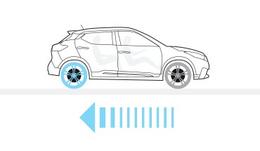 Technologie de freinage évoluée sur le Nissan Kicks