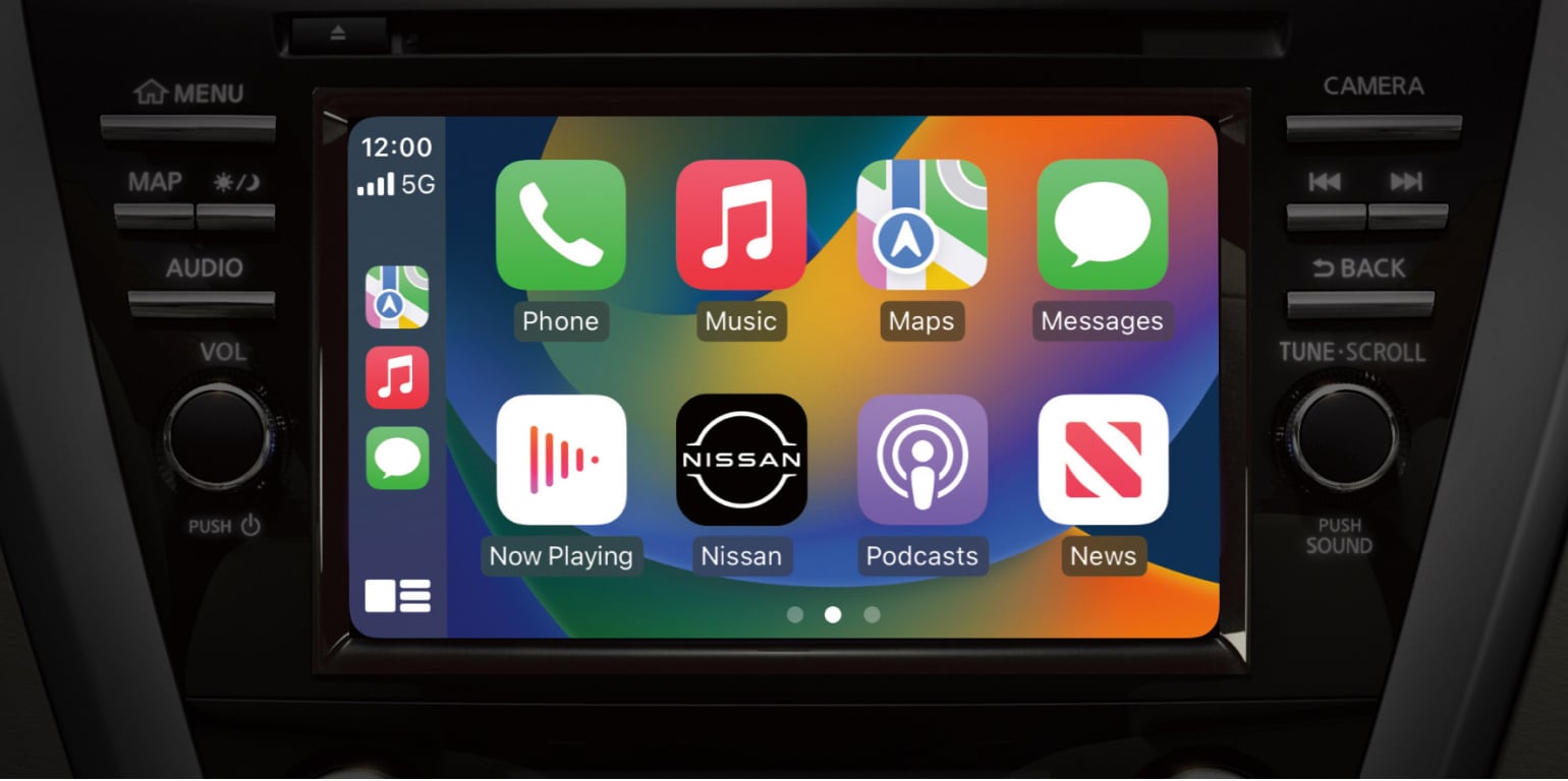 Apple Carplay sur l’écran tactile du Nissan Murano 2024 