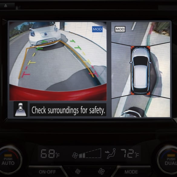 Démonstration de l’écran de visualisation du périmètre dans le Nissan Murano 2024 