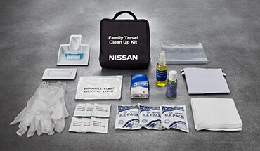 Trousse de nettoyage pour les voyages en famille pour le Nissan Rogue 2023.