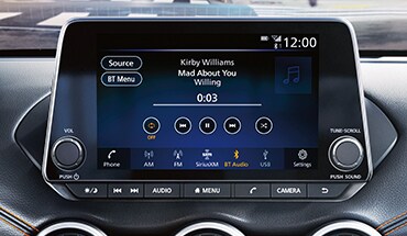 Écran tactile de la Nissan Sentra 2022 avec transmission audio sans fil Bluetooth
