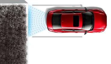 Illustration de la technologie de freinage automatique arrière de la Nissan Sentra 2023
