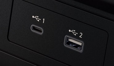 Connexions USB-A et USB-C du Nissan Armada 2023.